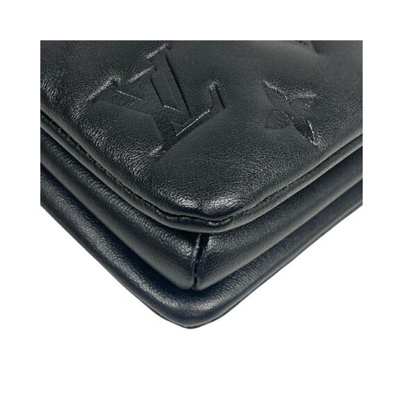 Pre Loved Louis Vuitton Pochette Chain Handbag Women Black - Picture 3 of 8